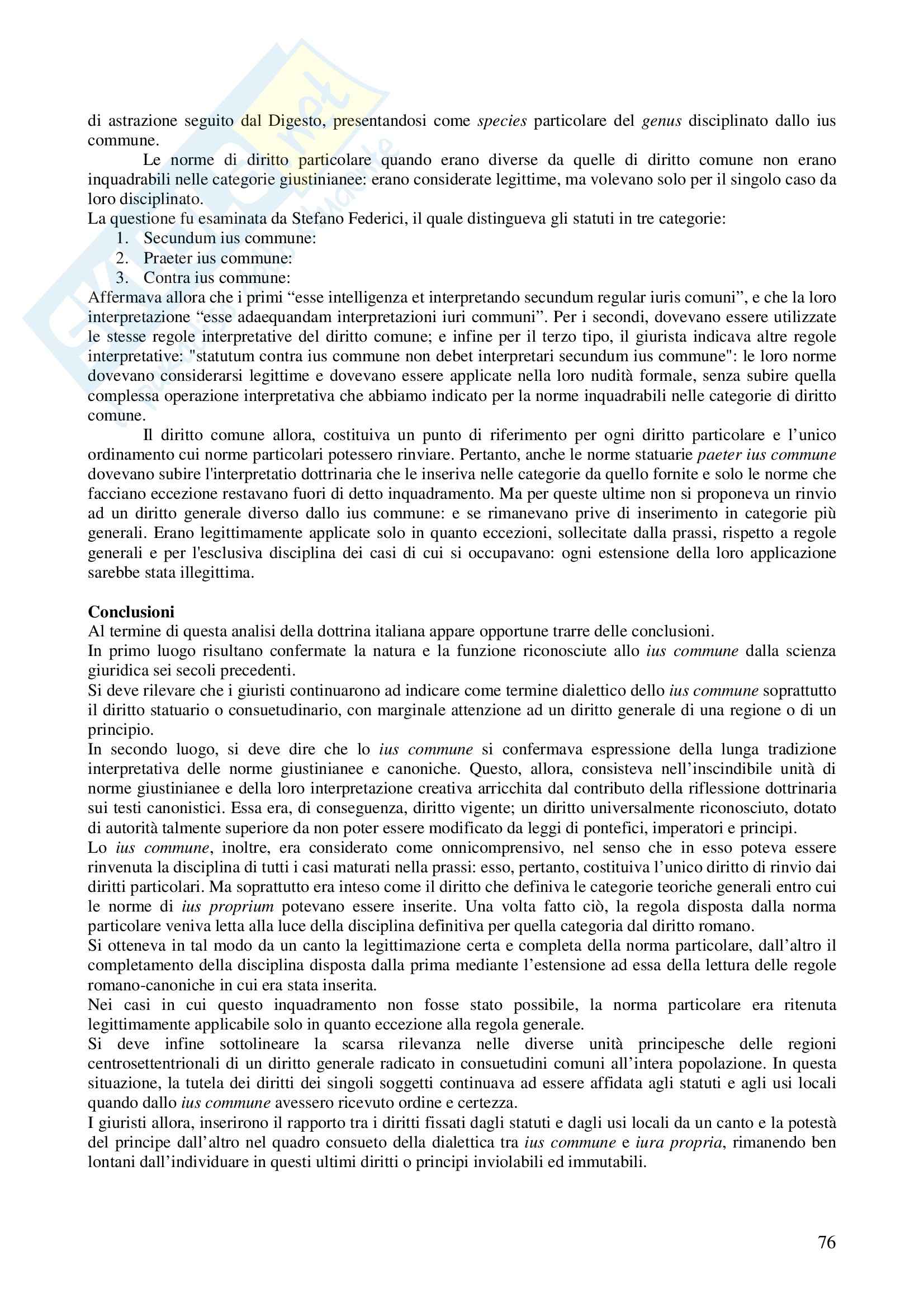 Storia del diritto medievale - Appunti Pag. 76