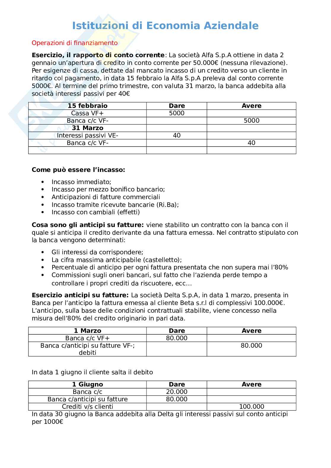 Economia aziendale Pag. 51