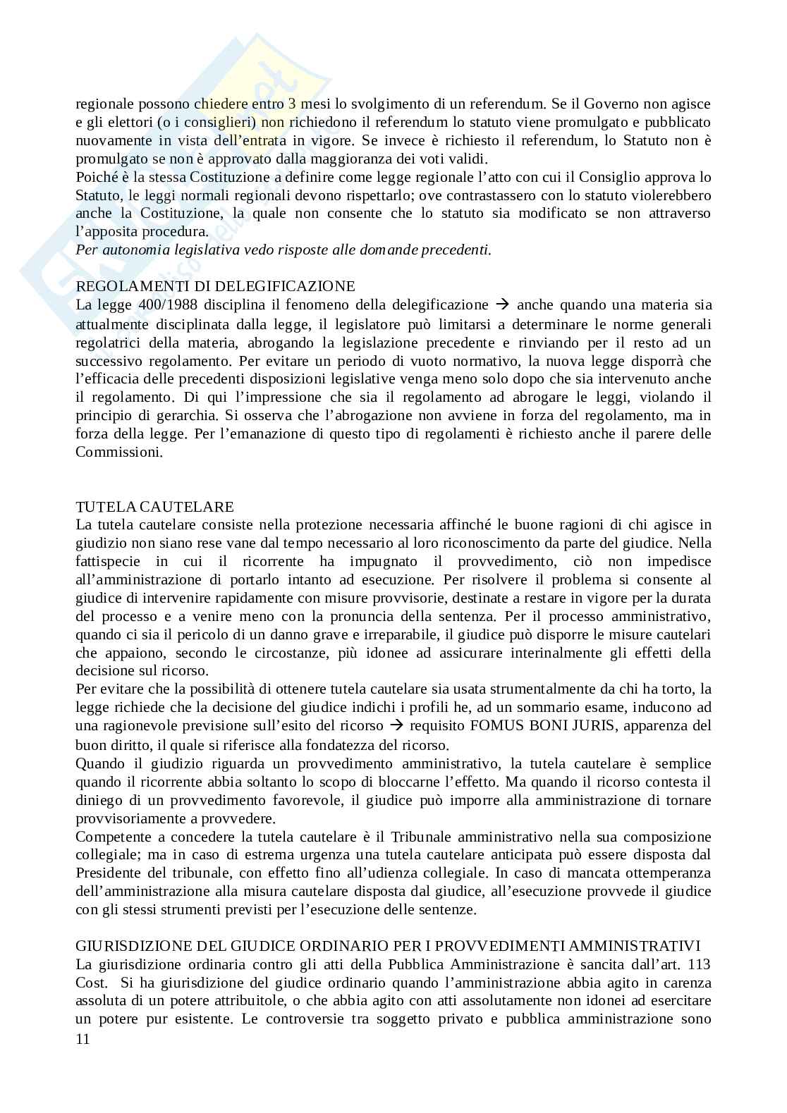 Domande con risposte più frequenti all’esame di Diritto pubblico Pag. 11