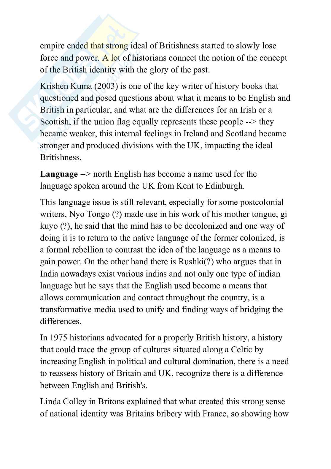 Appunti sul programma di Letteratura inglese Pag. 16
