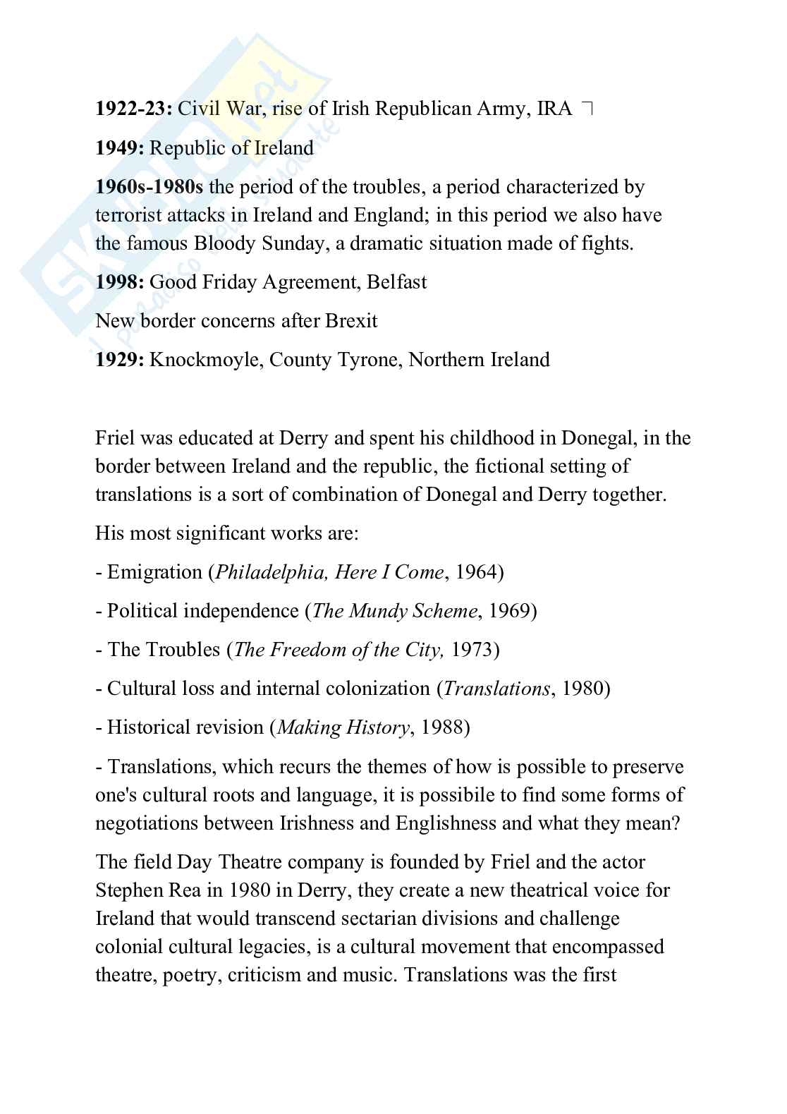 Appunti sul programma di Letteratura inglese Pag. 31