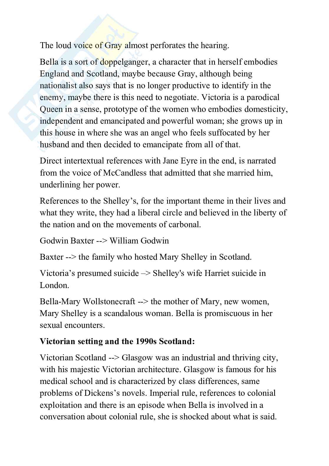 Appunti sul programma di Letteratura inglese Pag. 51