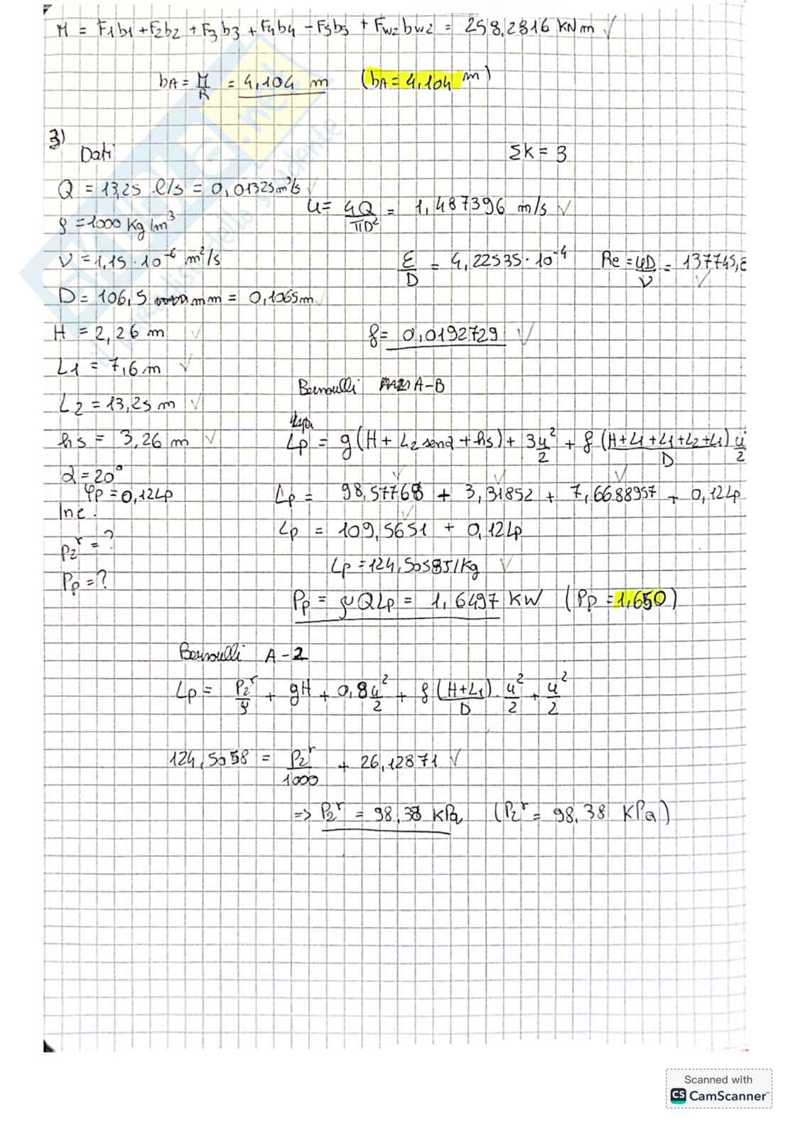 Formulario di Fluidodinamica + traccia d'esame svolta Pag. 6