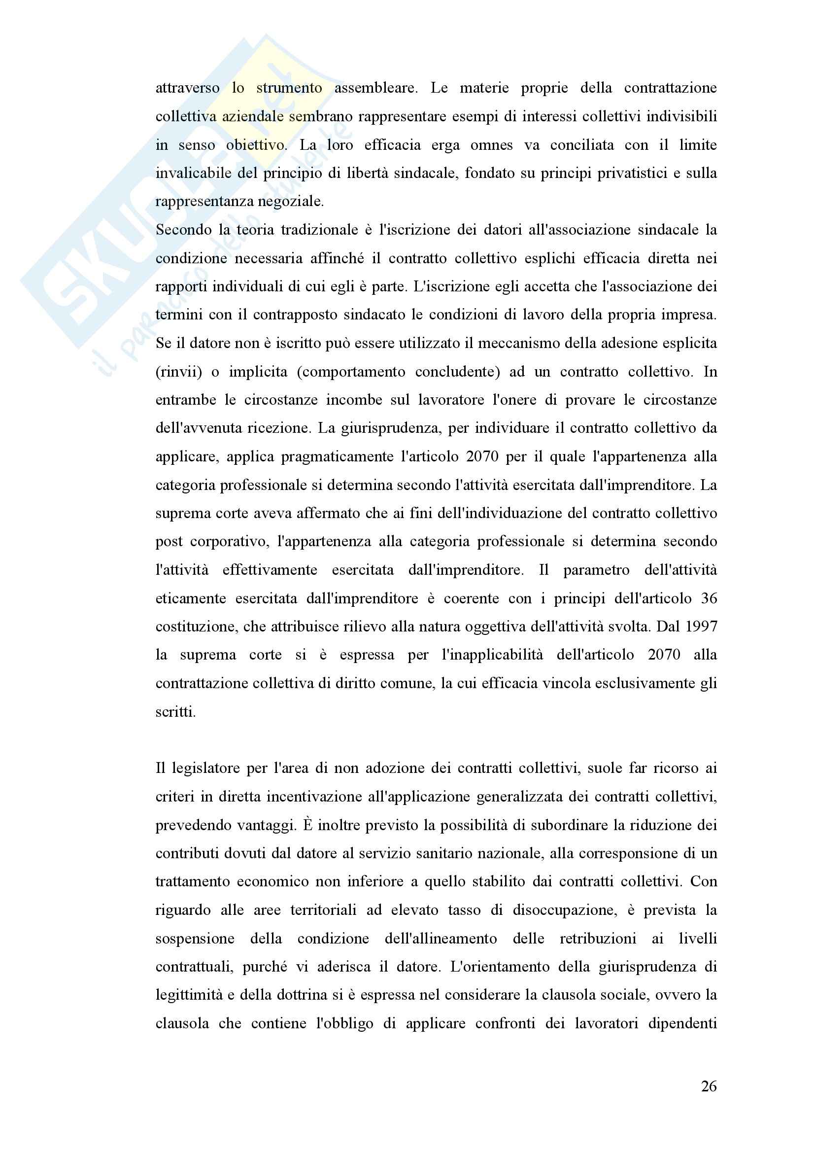 Riassunto esame Diritto di Lavoro, prof. Prosperetti, libro consigliato Autonomia Collettiva e i Diritti Sindacali di Prosperetti Pag. 26
