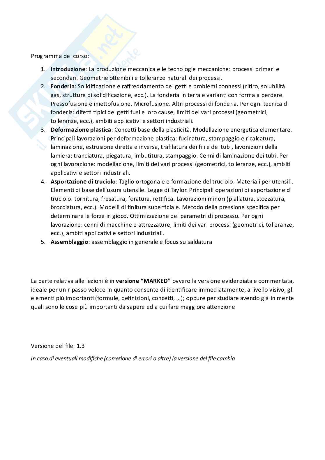 Appunti completi lezioni di Tecnologia meccanica - Parte 1 Pag. 2