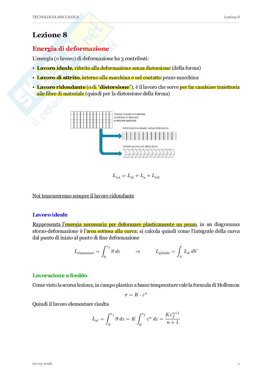 Appunti completi lezioni di Tecnologia meccanica - Parte 1 Pag. 61