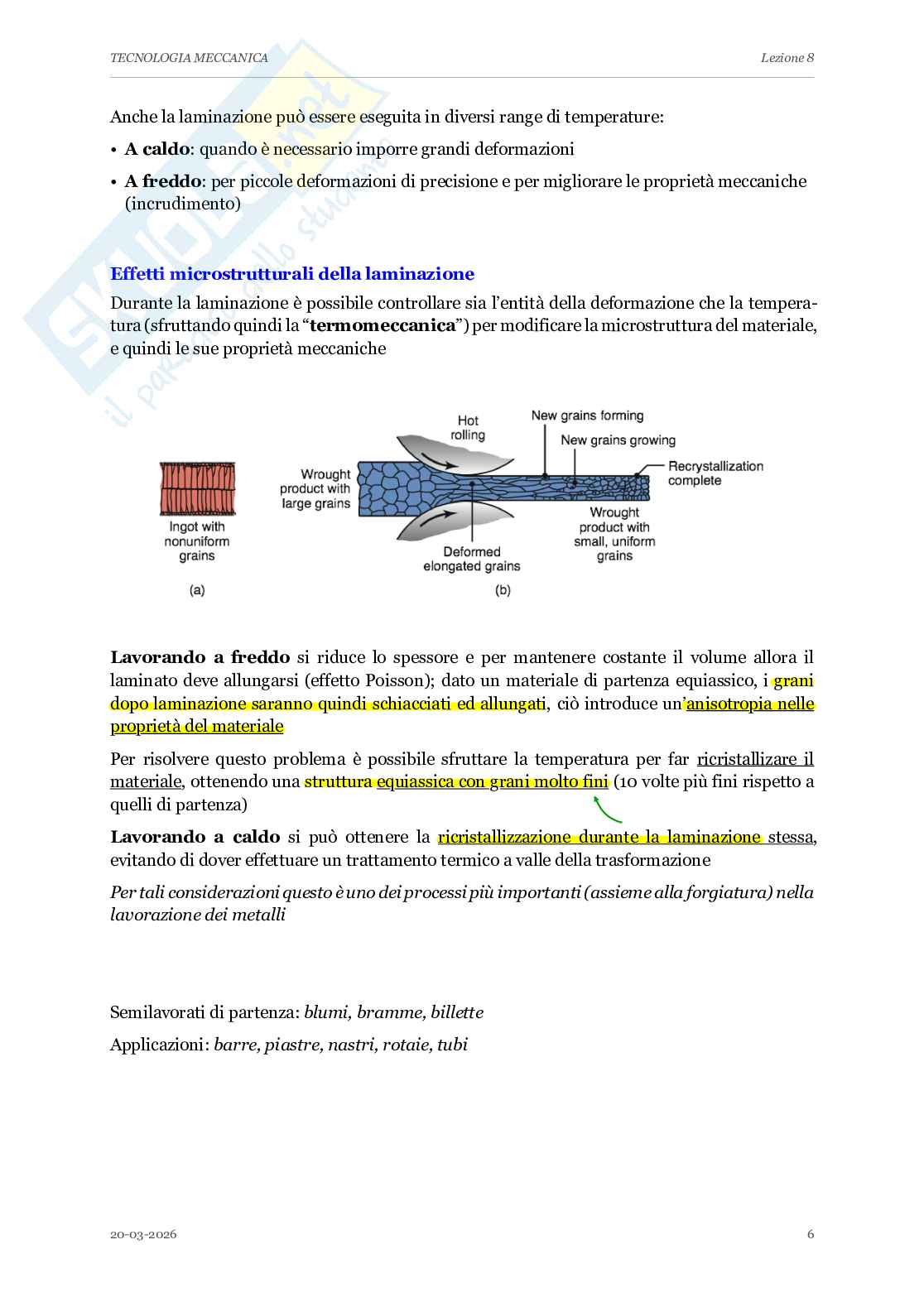 Appunti completi lezioni di Tecnologia meccanica - Parte 1 Pag. 66