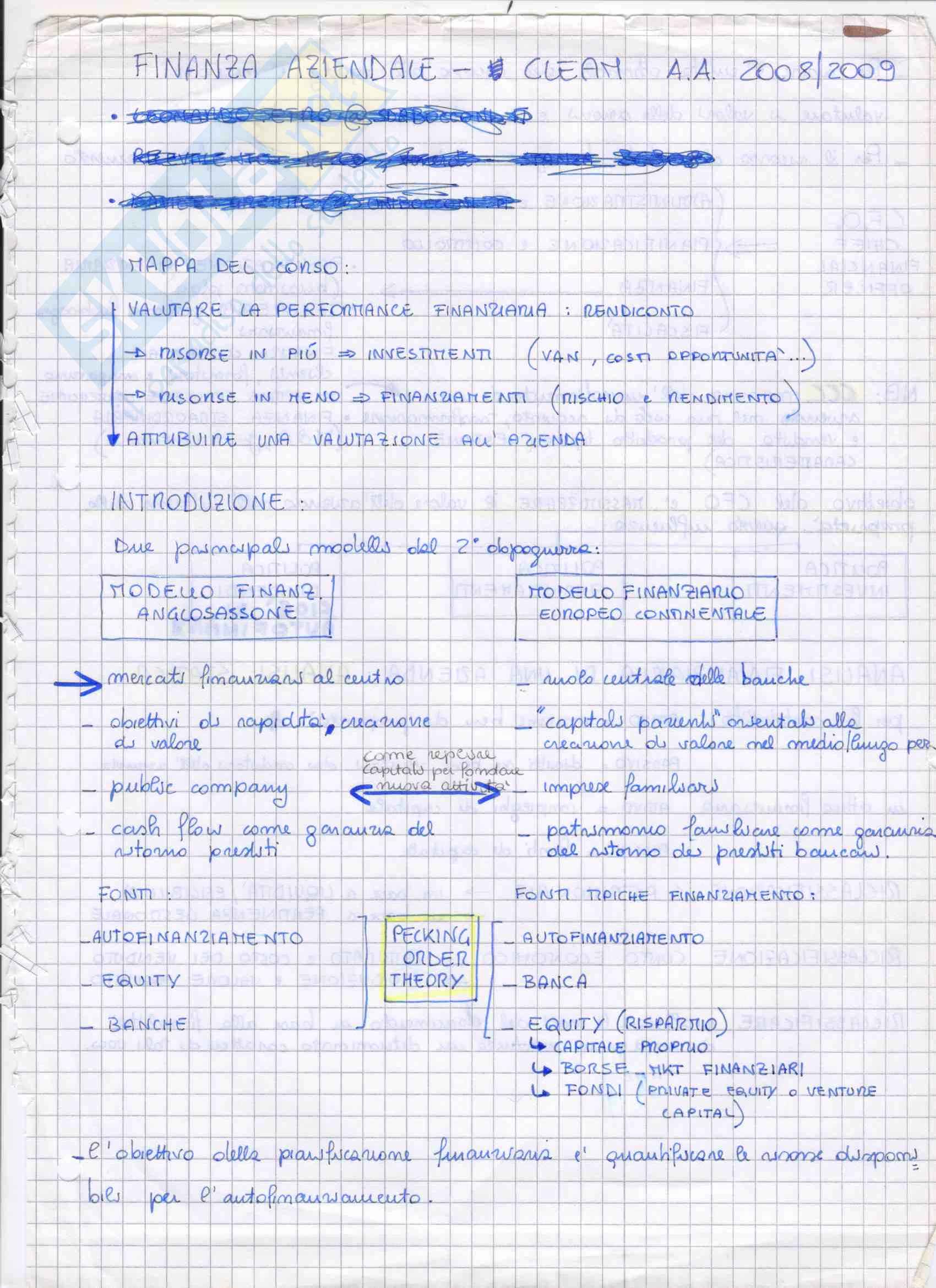 MB103 Finanza Aziendale Pag. 1
