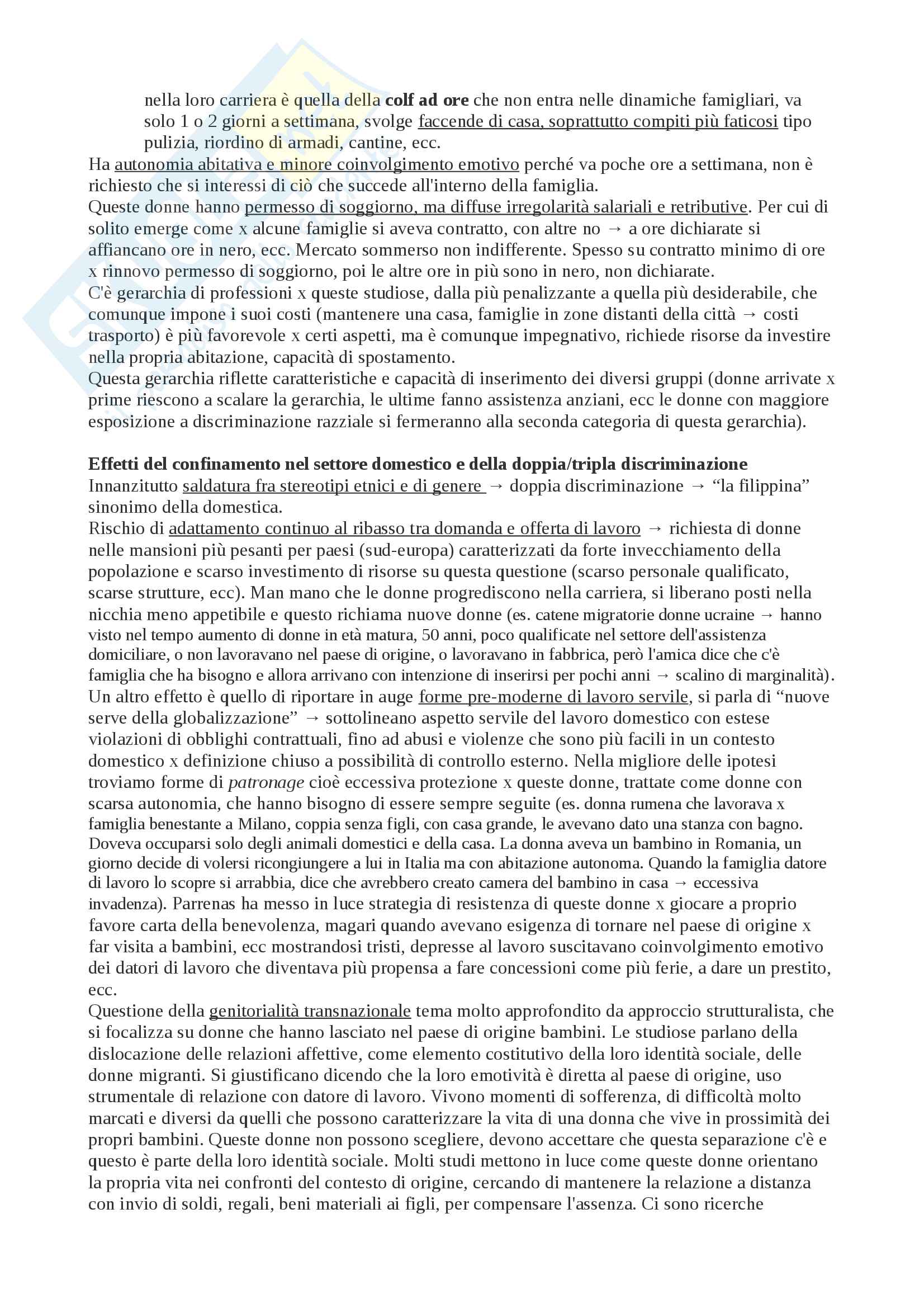 Dinamiche e Politiche dell'immigrazione: Appunti Lezioni Pag. 36