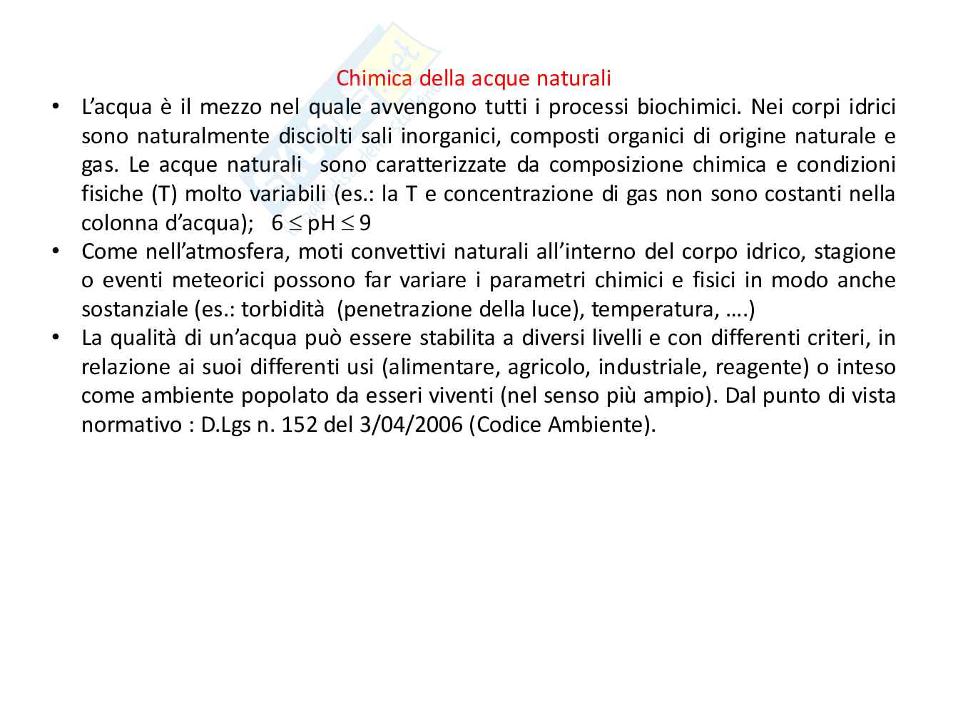 Chimica ambientale - Terza parte Pag. 1