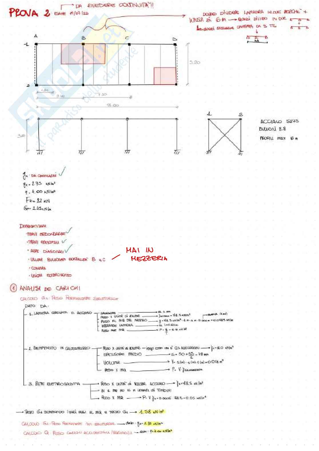 Prove d'esame Tecnica delle costruzioni - parte 1 Pag. 31