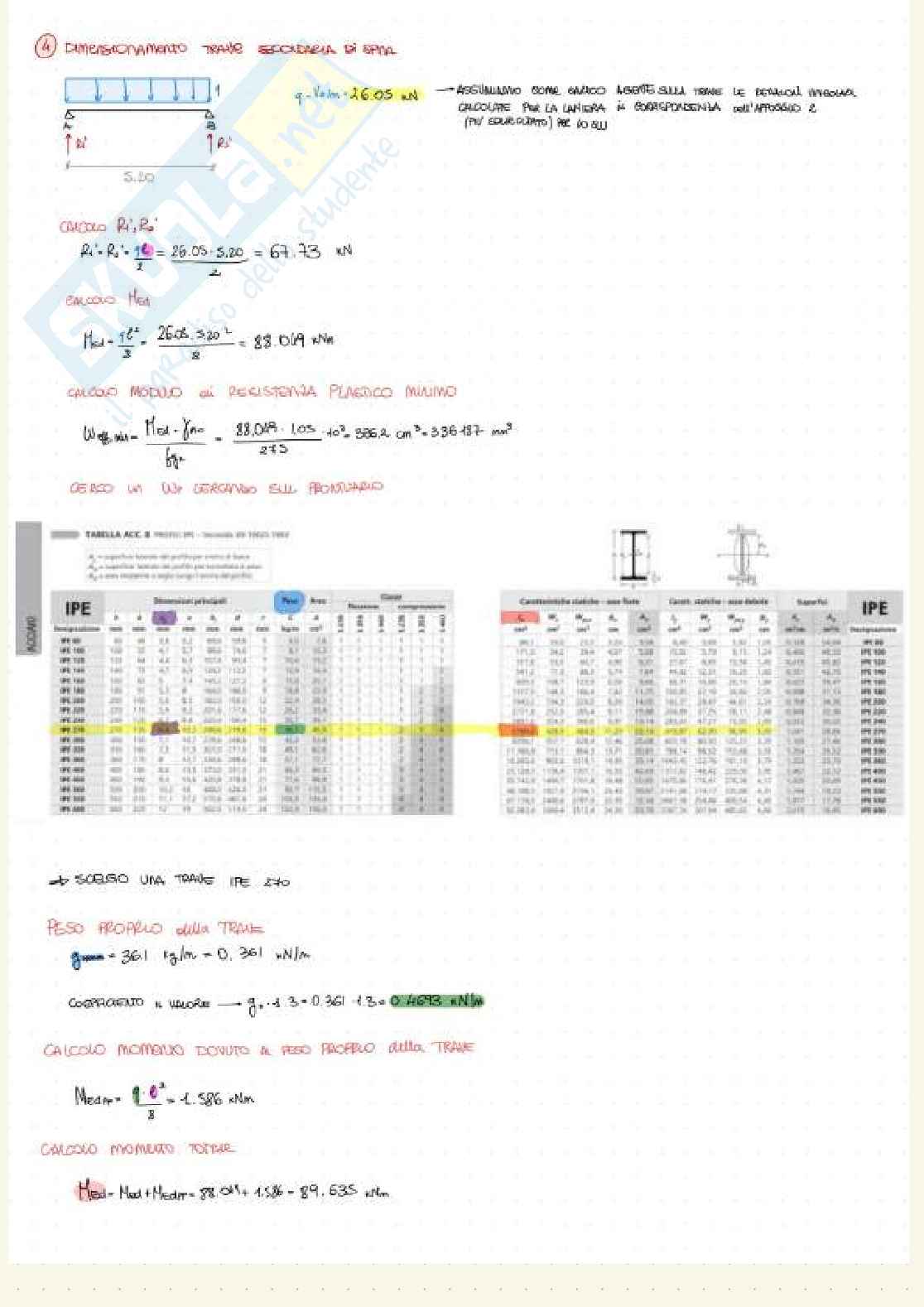 Prove d'esame Tecnica delle costruzioni - parte 1 Pag. 36