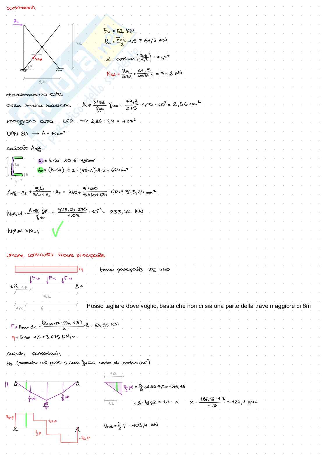Prove d'esame Tecnica delle costruzioni - parte 1 Pag. 41