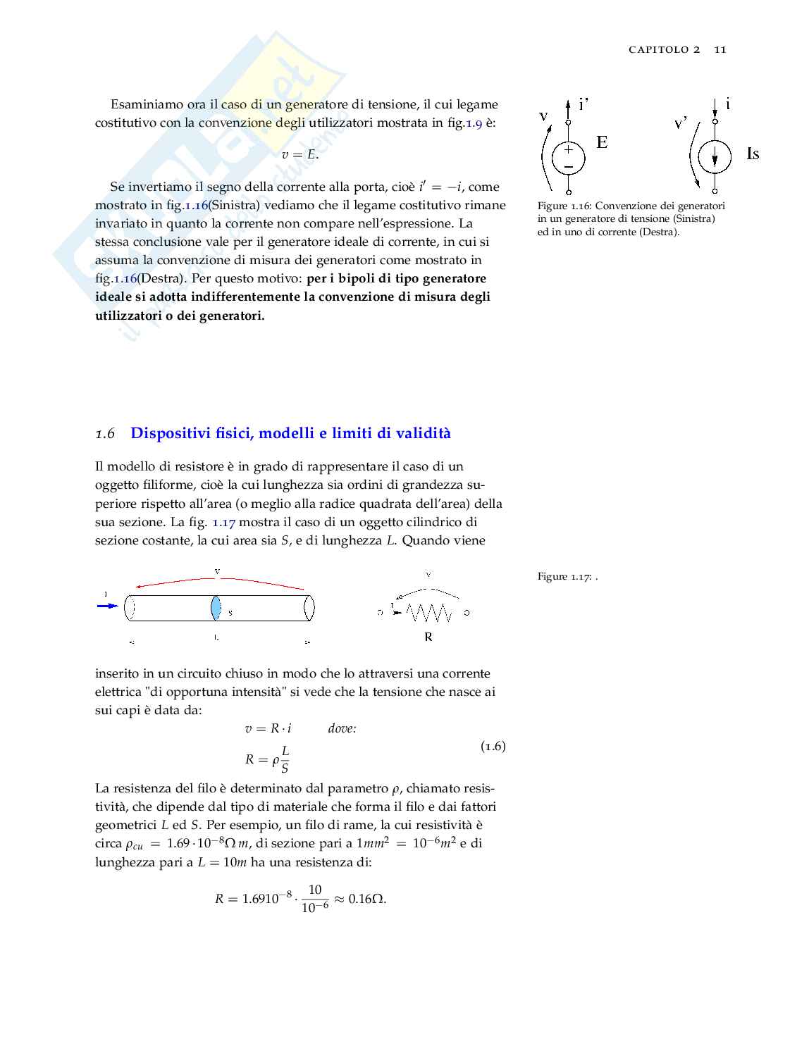 Analisi dei bipoli fondamentali e legami costitutivi: resistori e generatori - Elettrotecnica Pag. 11