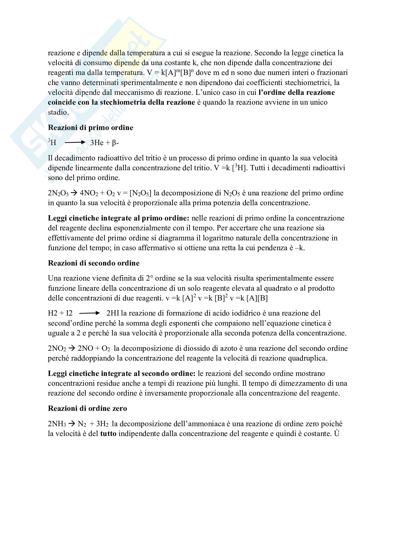 Cinetica chimica Pag. 2