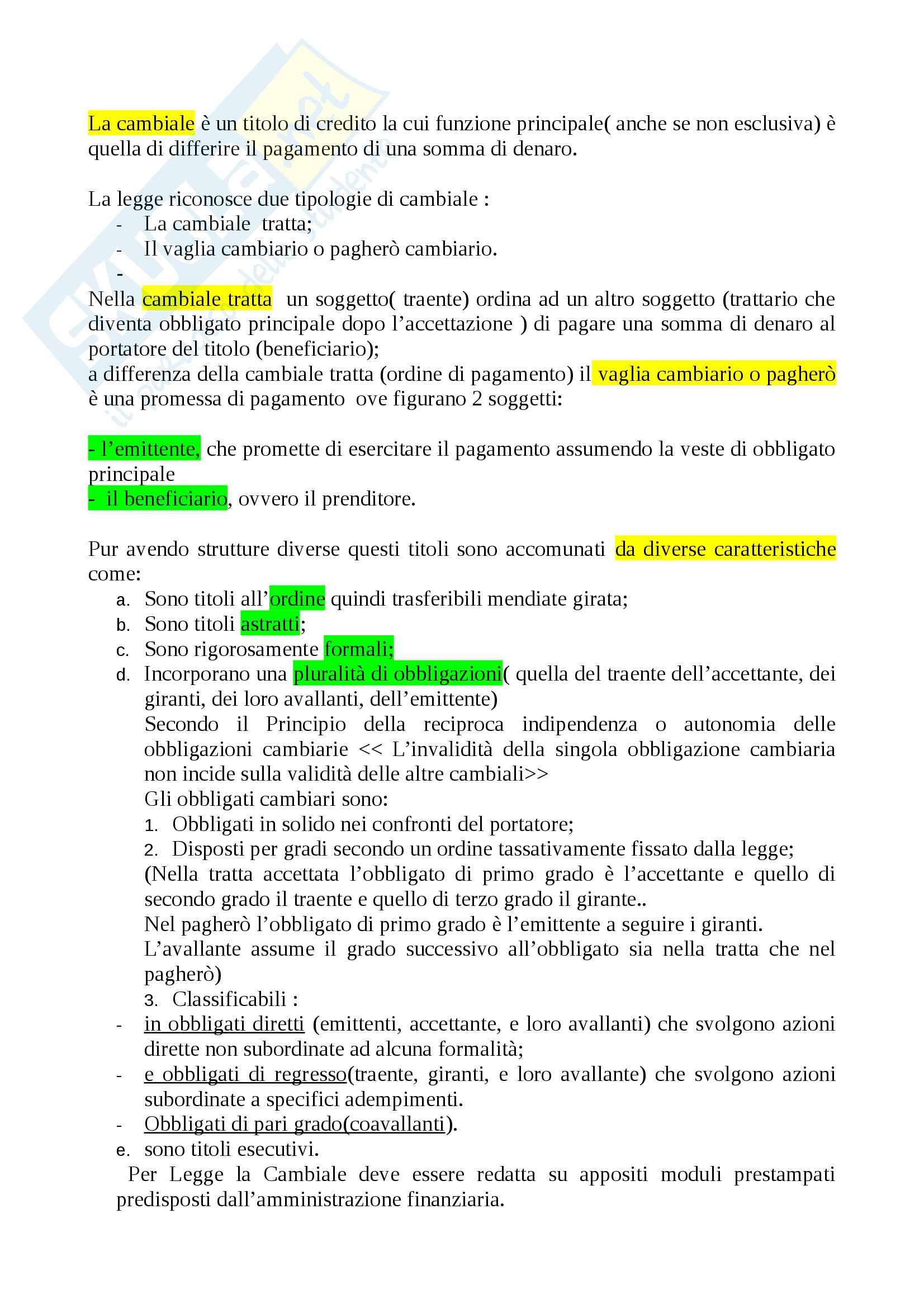La cambiale Pag. 1