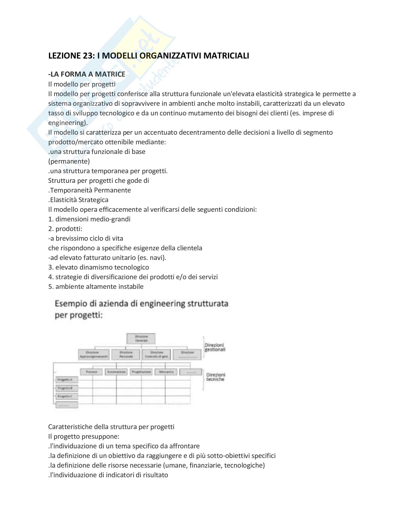 Riassunto esame Organizzazione aziendale Pag. 31