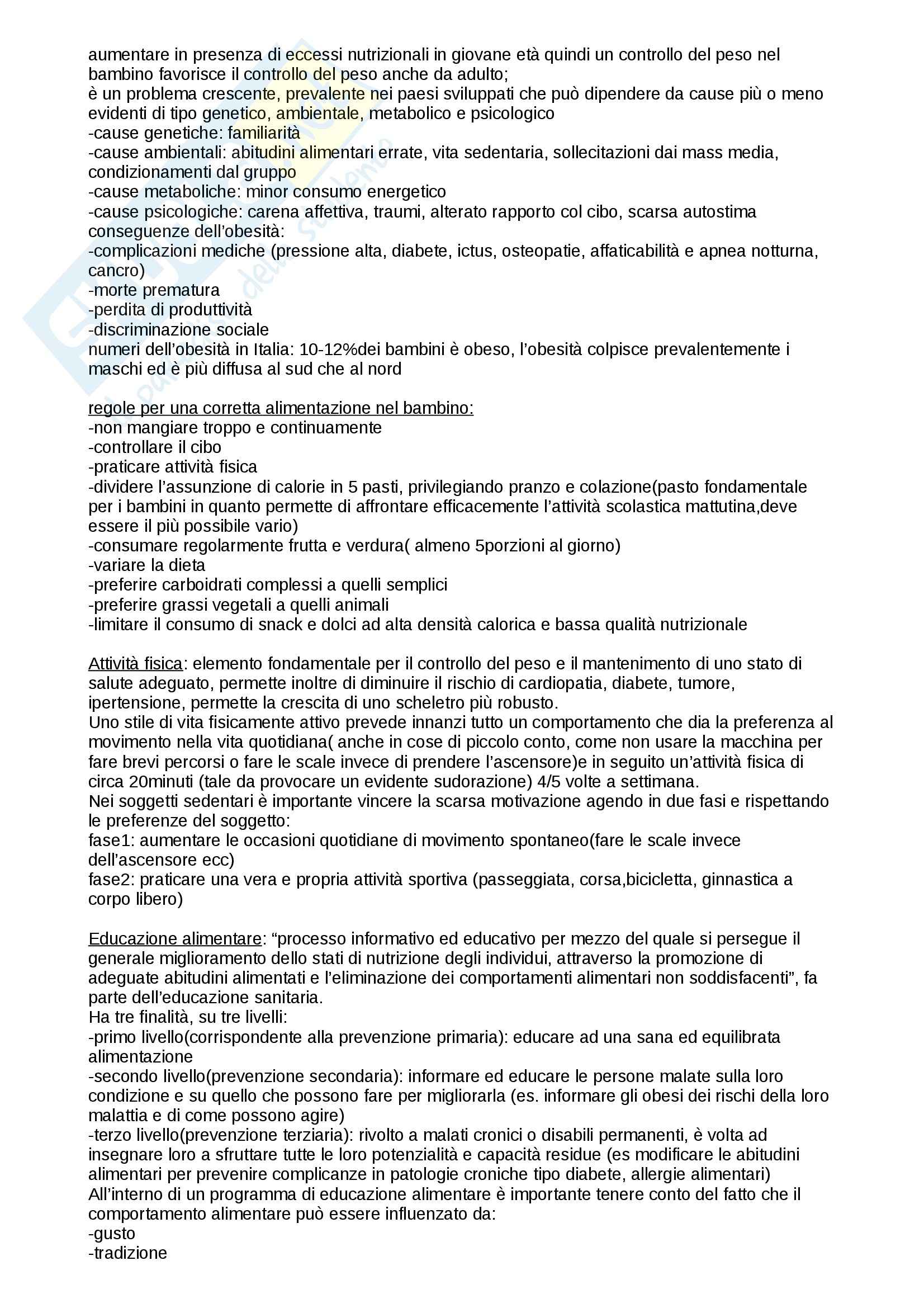 Alimentazione, Igiene generale e applicata Pag. 6