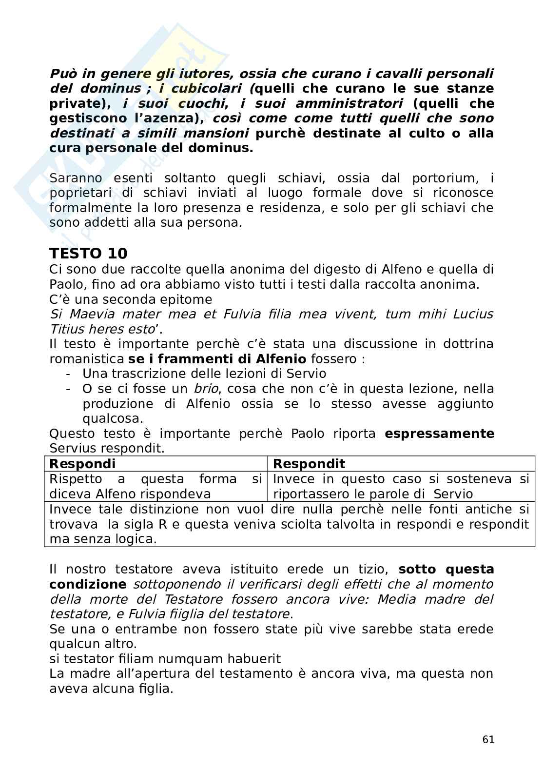 Appunti di Diritto romano e fondamenti del diritto europeo Pag. 61