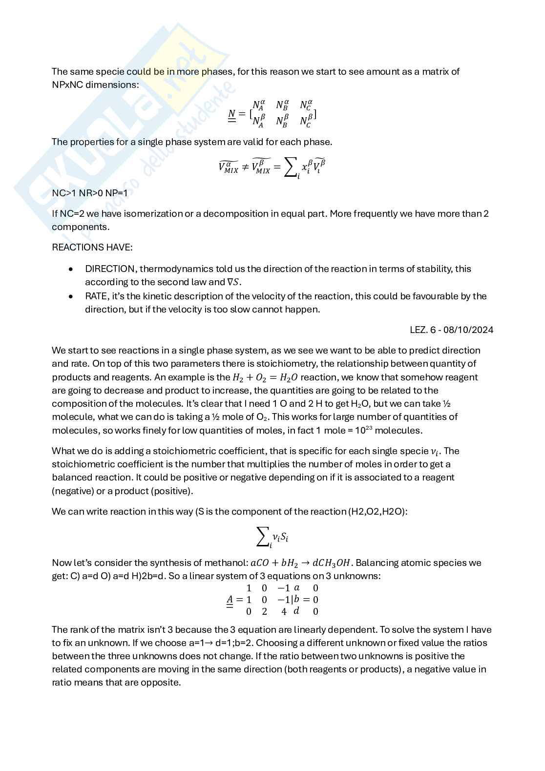 Appunti Chemical reaction engineering Pag. 6