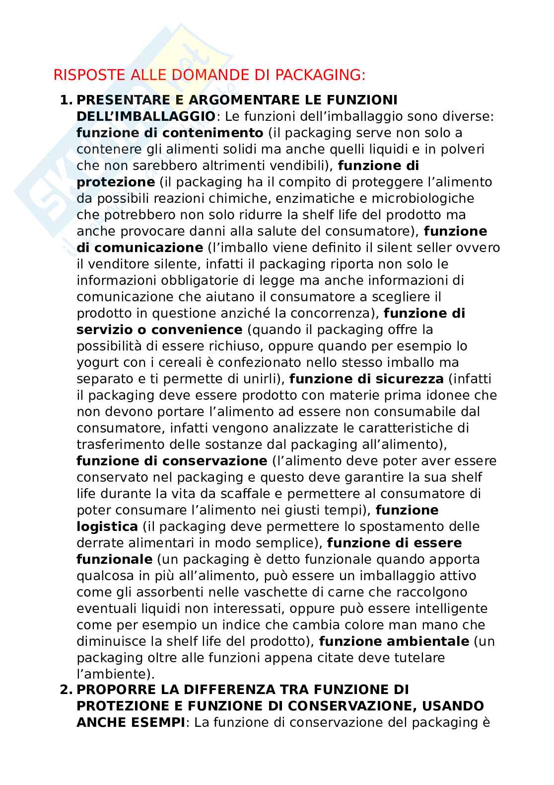 Risposte alle domande più frequenti presenti nell'esame Pag. 1