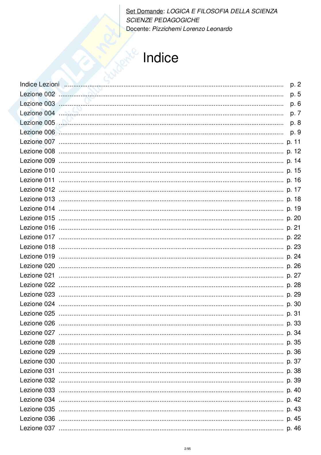Paniere nuovo completo di Logica e filosofia della scienza  Pag. 2