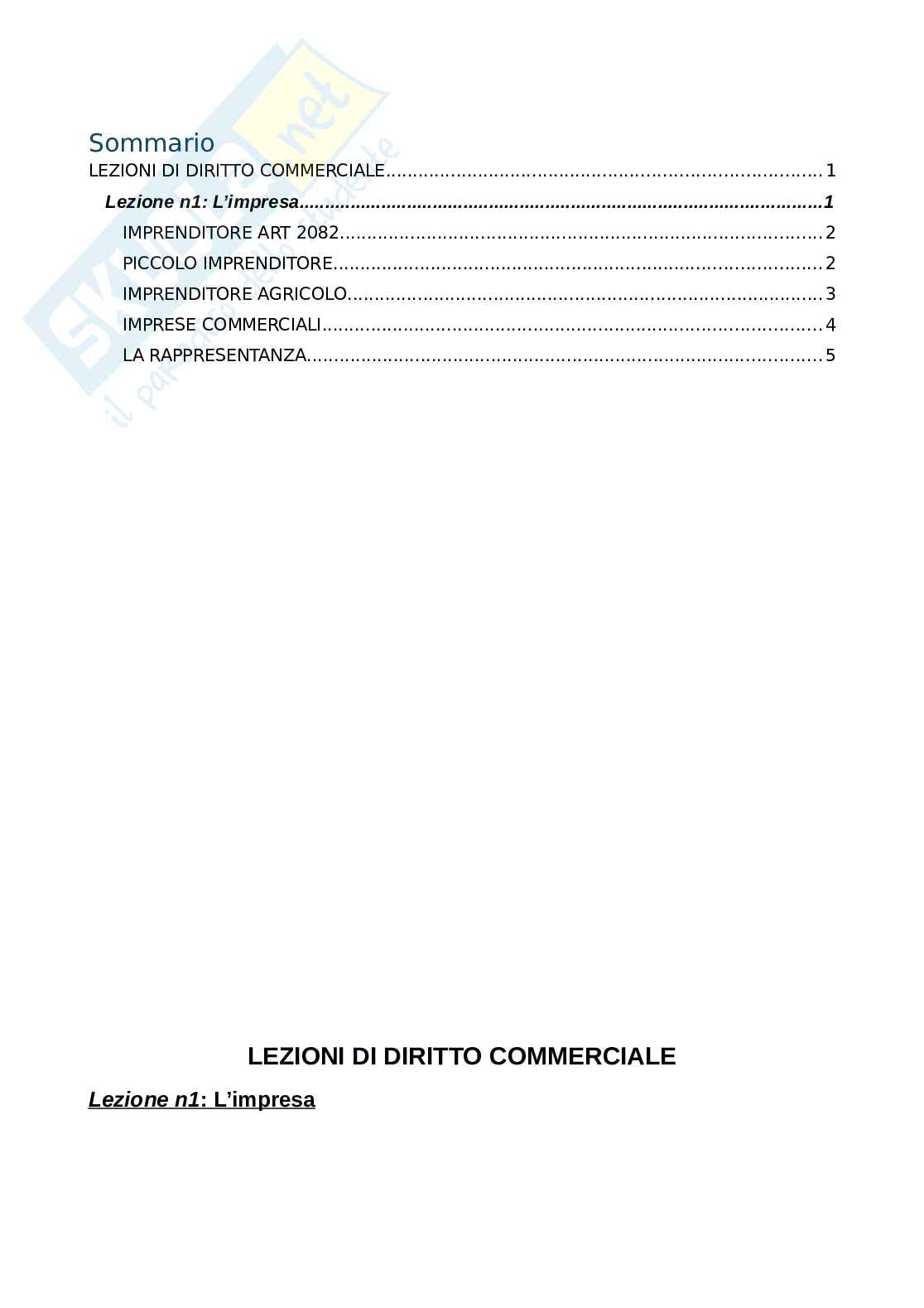 Commerciale  Pag. 1