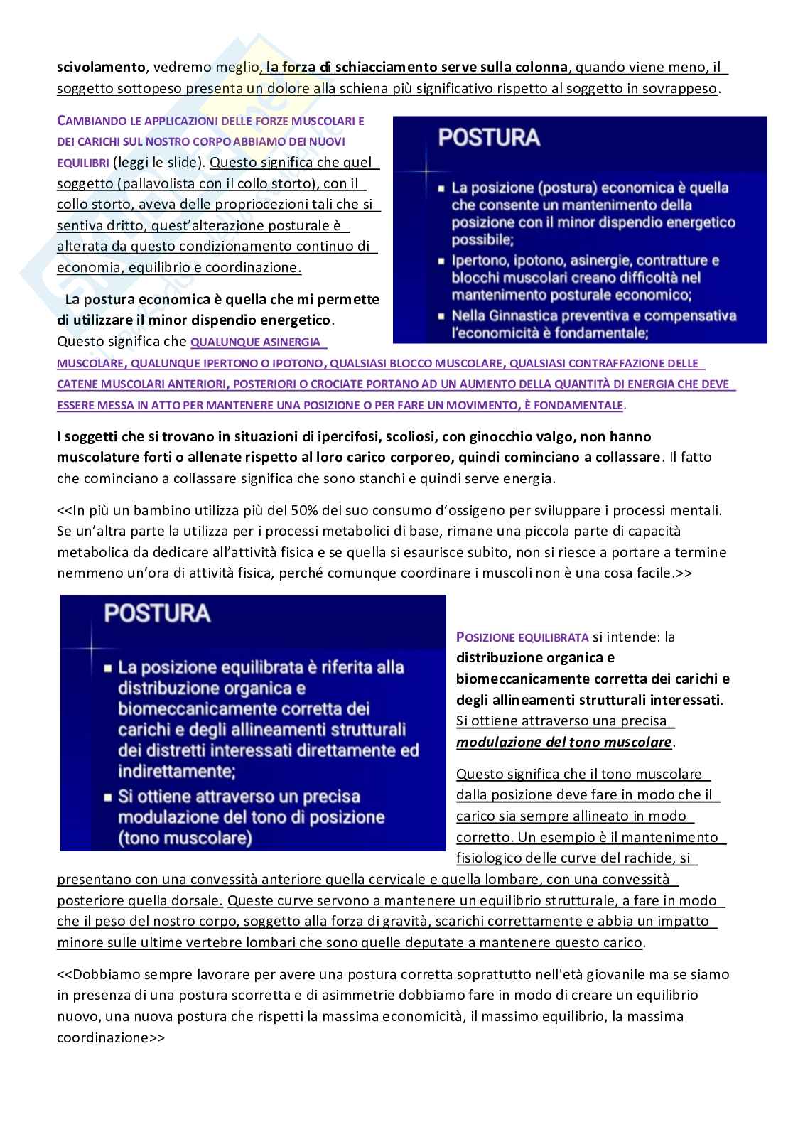 Attività motorie preventive e compensative - Appunti di lezioni teoriche e pratiche Pag. 11