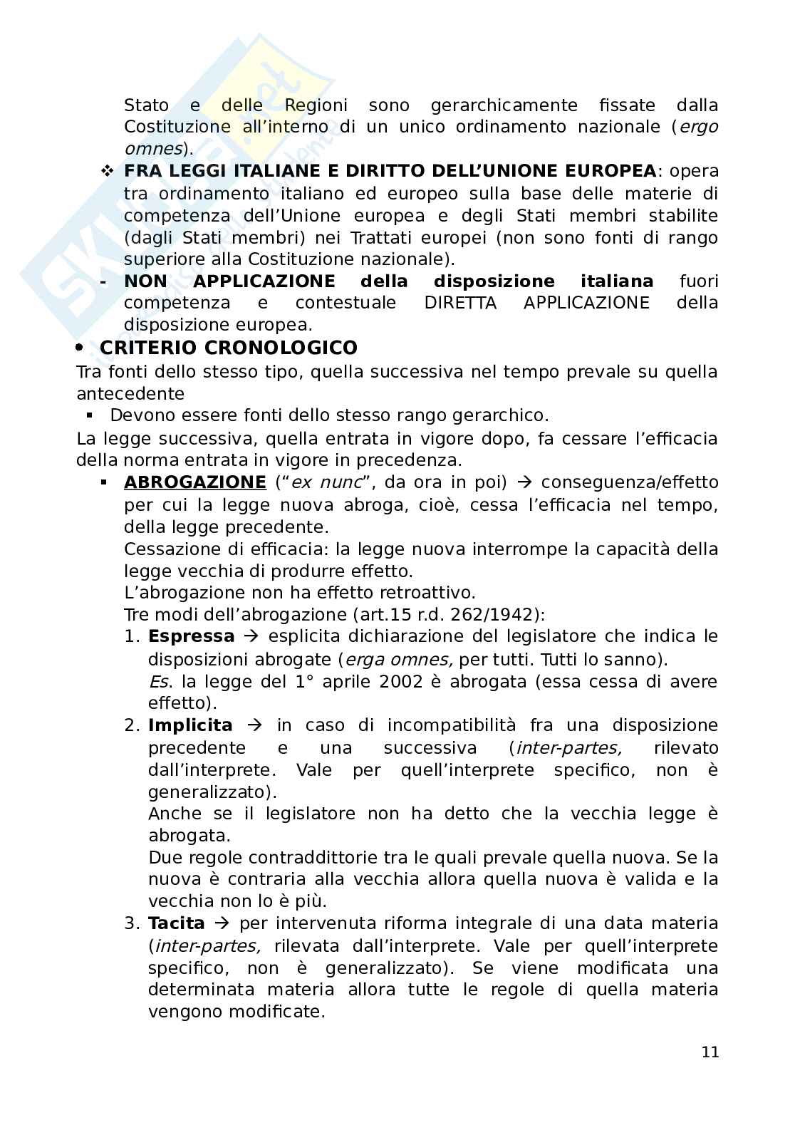 Riassunto esame Diritto pubblico, Prof. Pizzetti Federico Gustavo, libro consigliato L'ordinamento della Repubblica , Bilancia, De Marco Pag. 11