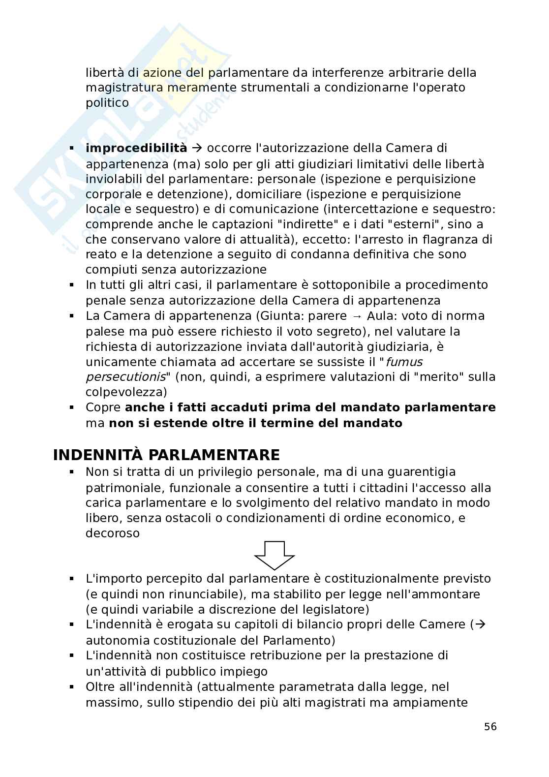 Riassunto esame Diritto pubblico, Prof. Pizzetti Federico Gustavo, libro consigliato L'ordinamento della Repubblica , Bilancia, De Marco Pag. 56