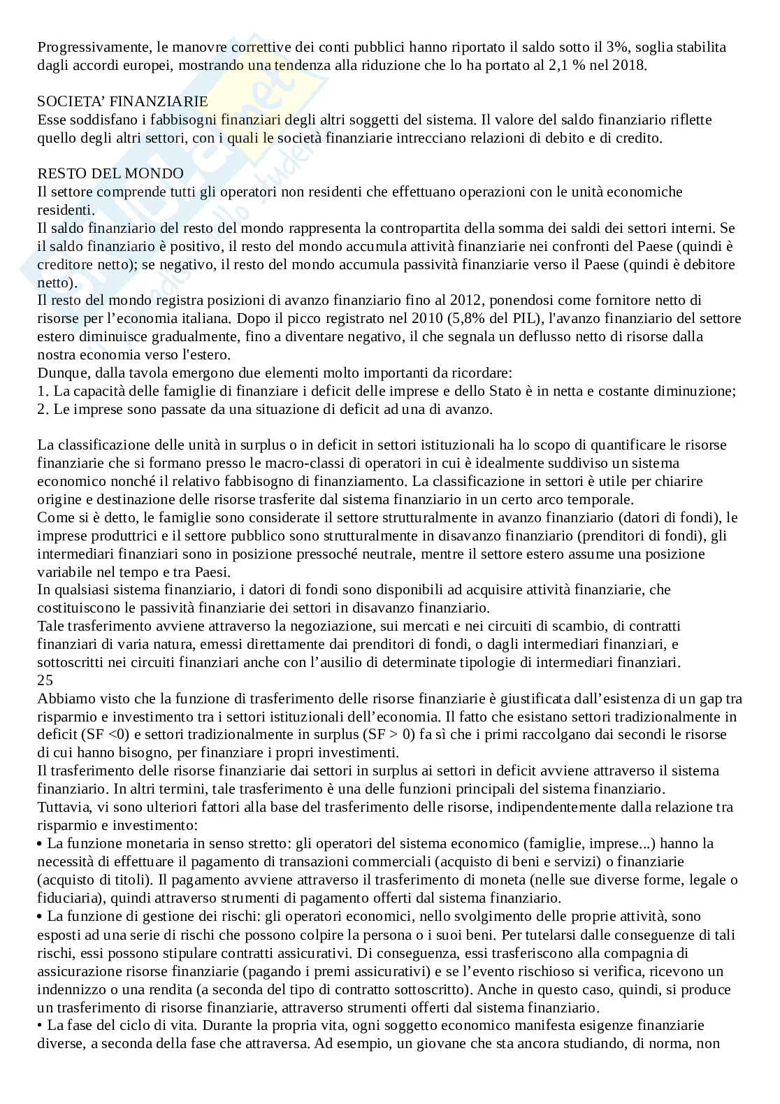 Appunti di Economia degli intermediari finanziari Pag. 6