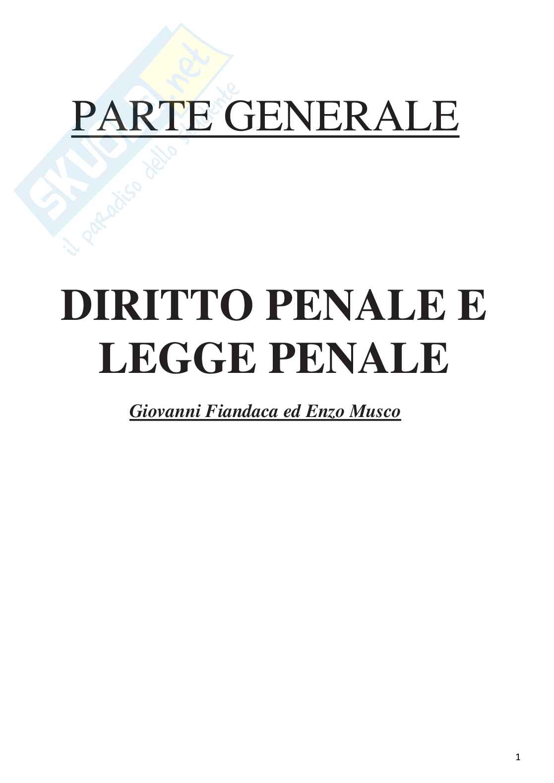 Riassunto esame Diritto penale, Prof. Manes Vittorio, libro consigliato Manuale di diritto penale, Manes Pag. 1