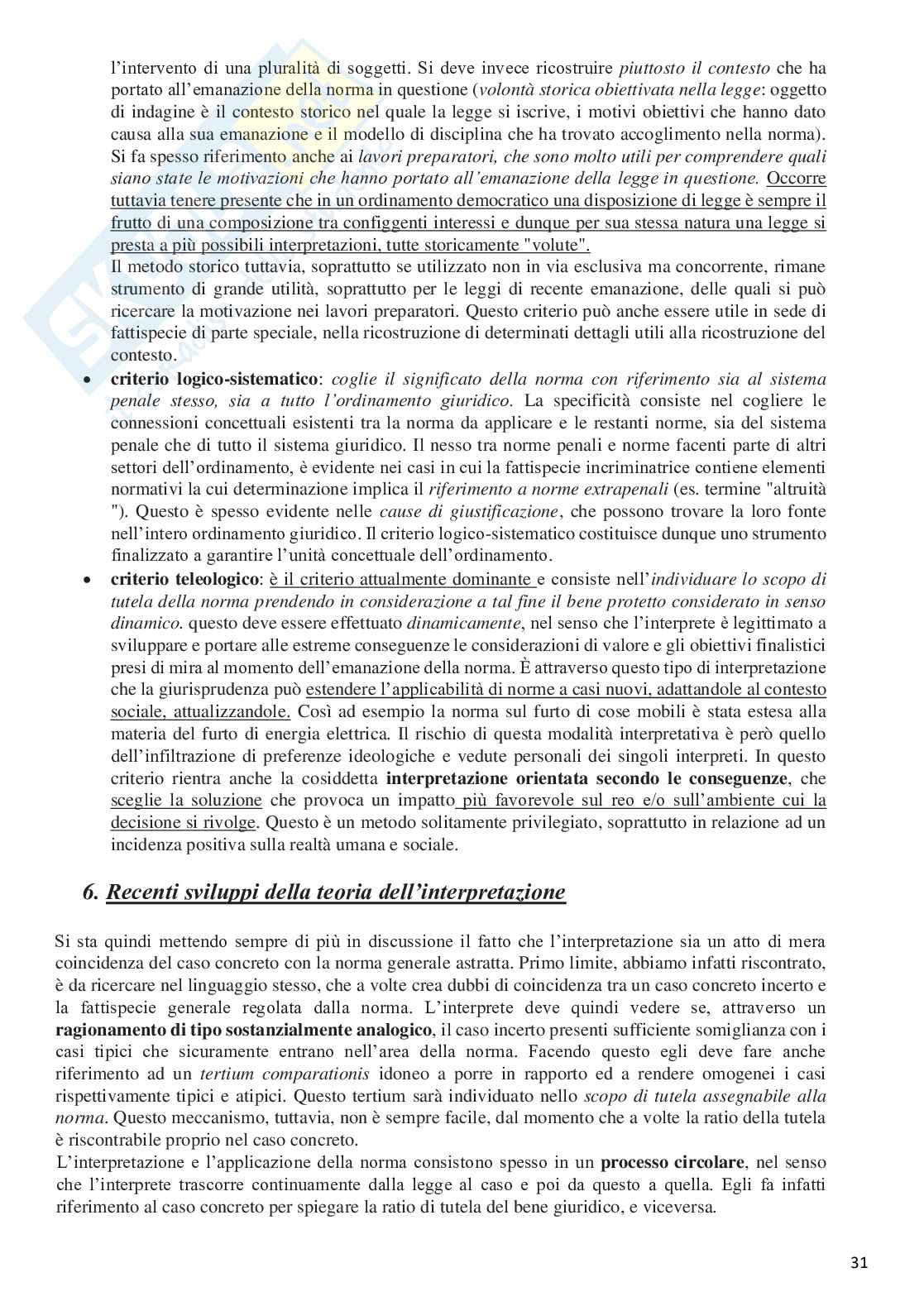 Riassunto esame Diritto penale, Prof. Manes Vittorio, libro consigliato Manuale di diritto penale, Manes Pag. 31