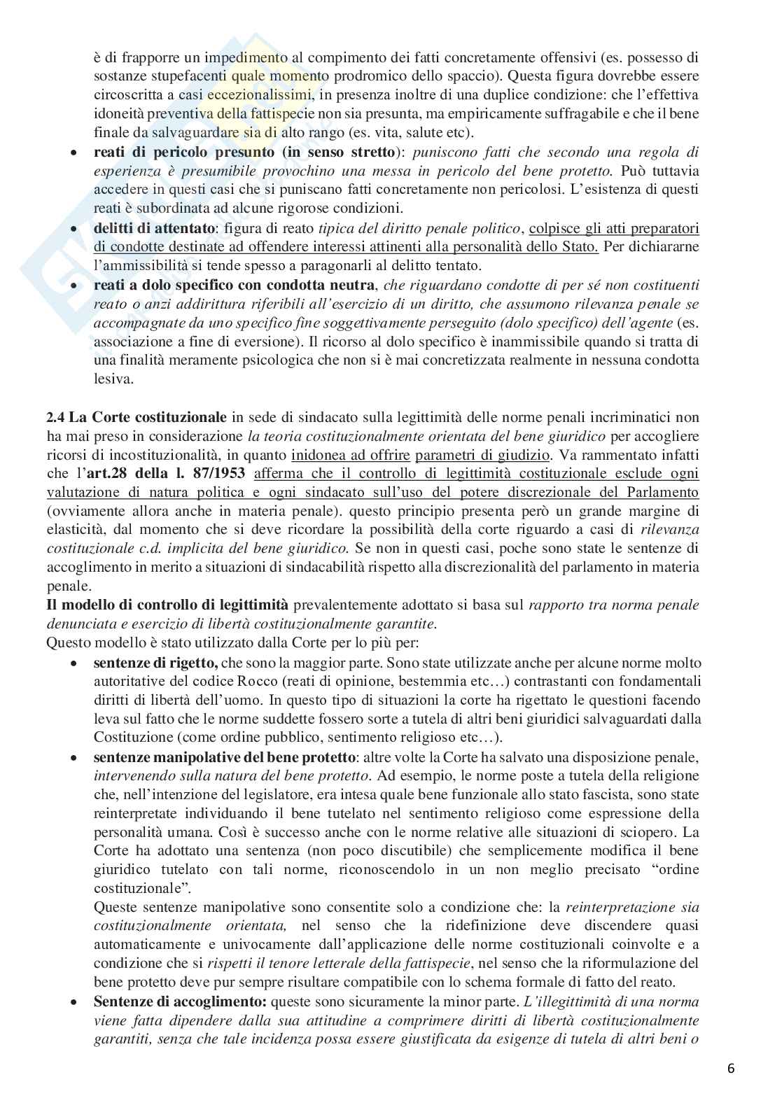 Riassunto esame Diritto penale, Prof. Manes Vittorio, libro consigliato Manuale di diritto penale, Manes Pag. 6
