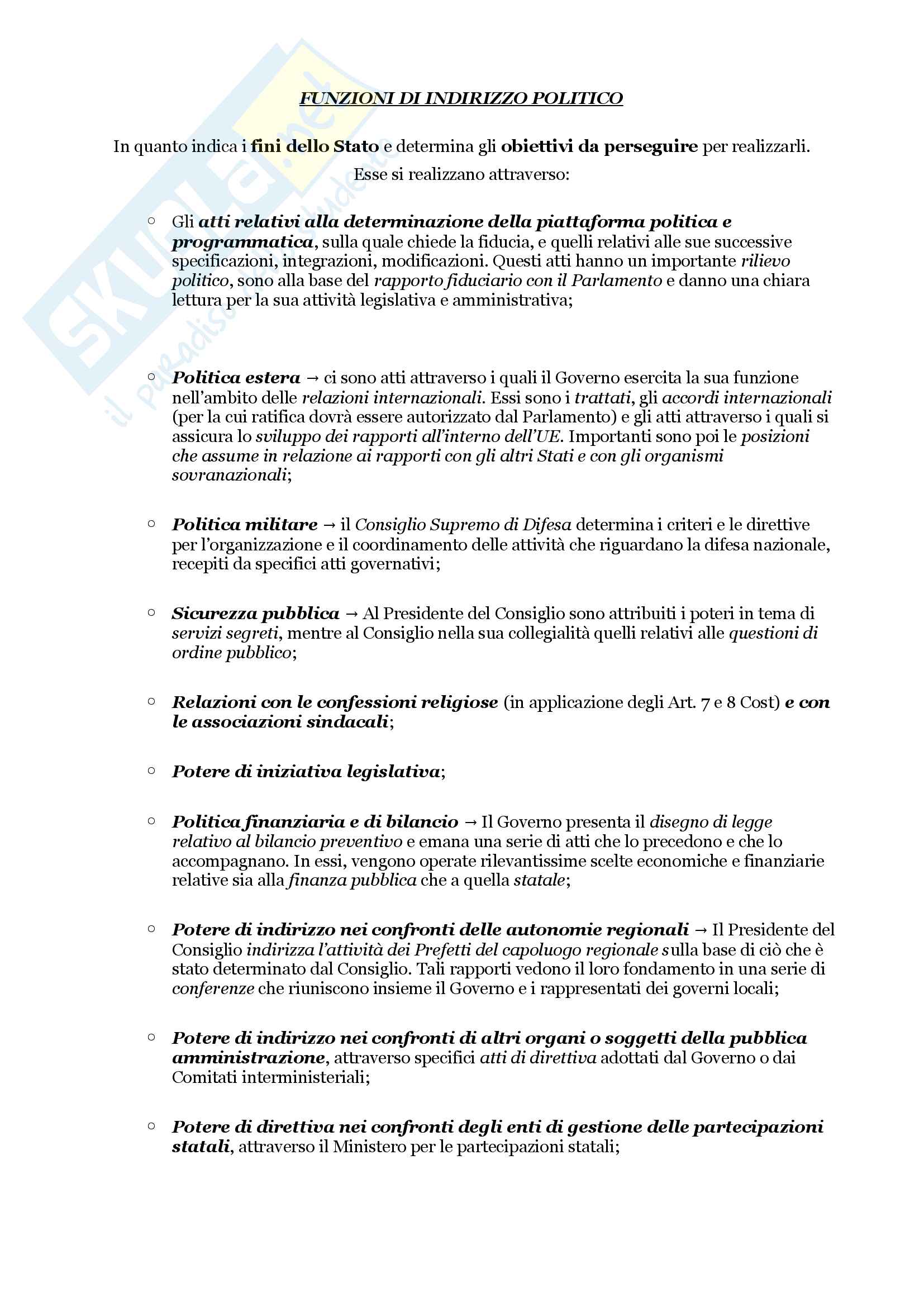 Schemi riassuntivi di istituzioni di diritto pubblico (libro di riferimento: Diritto costituzionale e pubblico, Carretti, De Siervo) Pag. 41