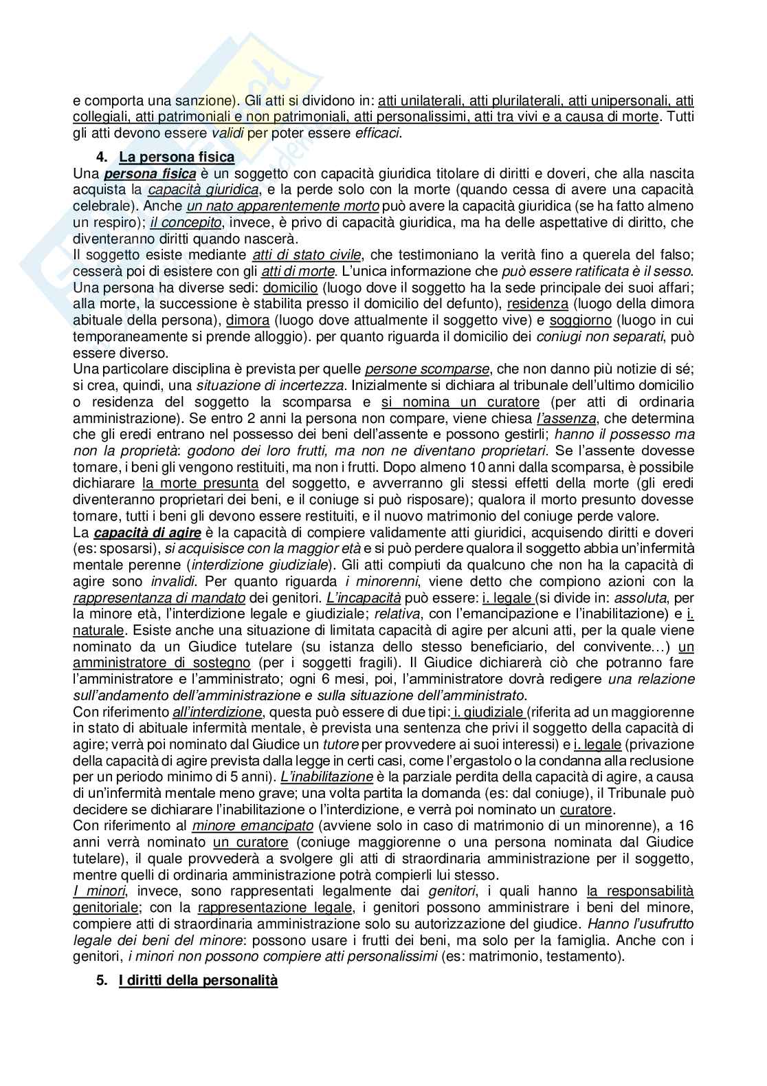 Riassunto esame Diritto privato, Prof. Barbierato Daniela, libro consigliato Linguaggio e regole del diritto privato, Iudica Pag. 2