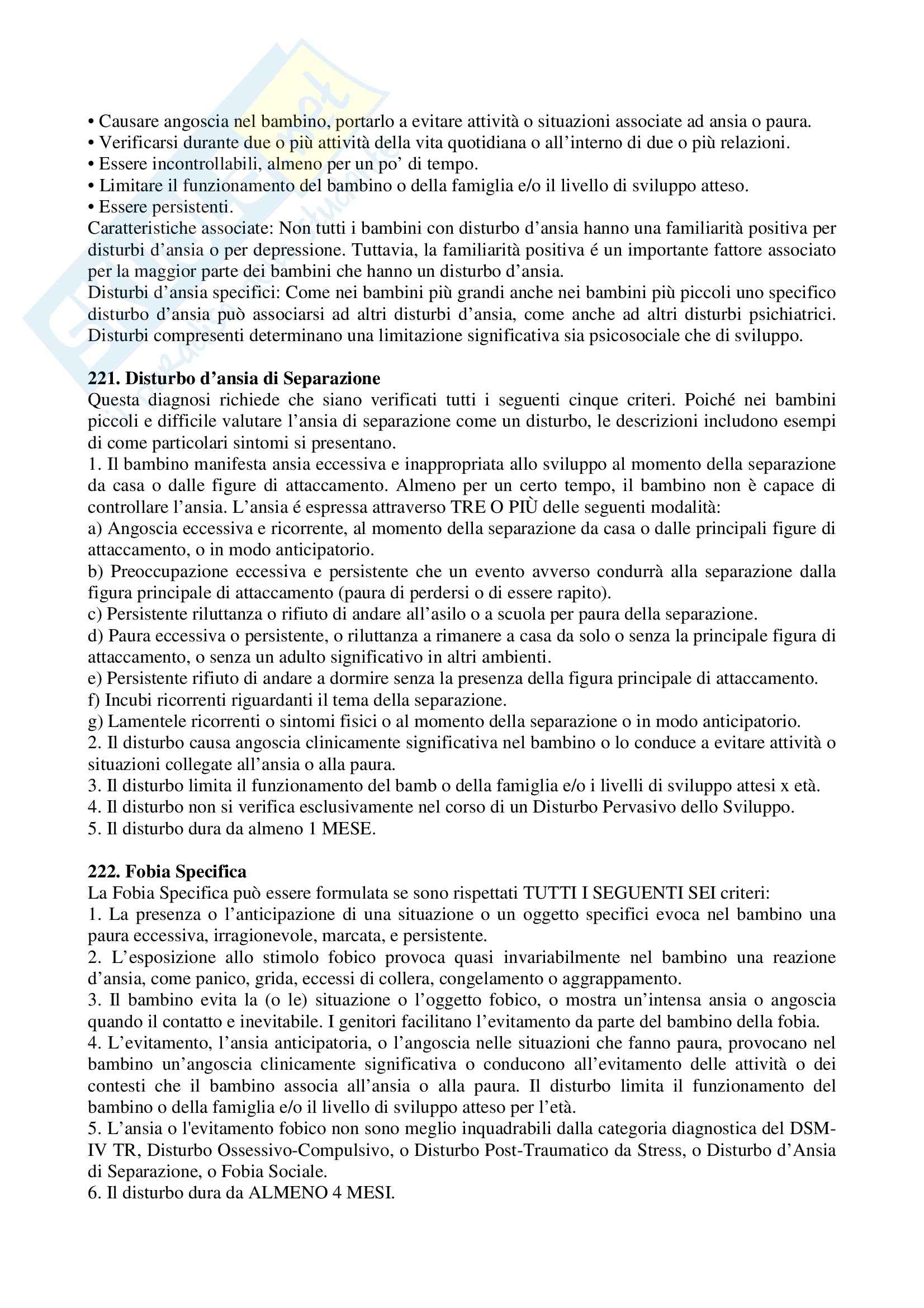 Riassunto esame Fattori di rischio, prof. Schimmenti, libro consigliato CD:0-3R Classificazione diagnostica della salute mentale e dei disturbi di sviluppo nell'infanzia Pag. 6