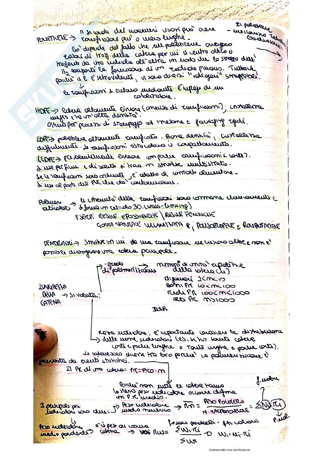 Tecnologia dei polimeri - Appunti corso completo Pag. 16