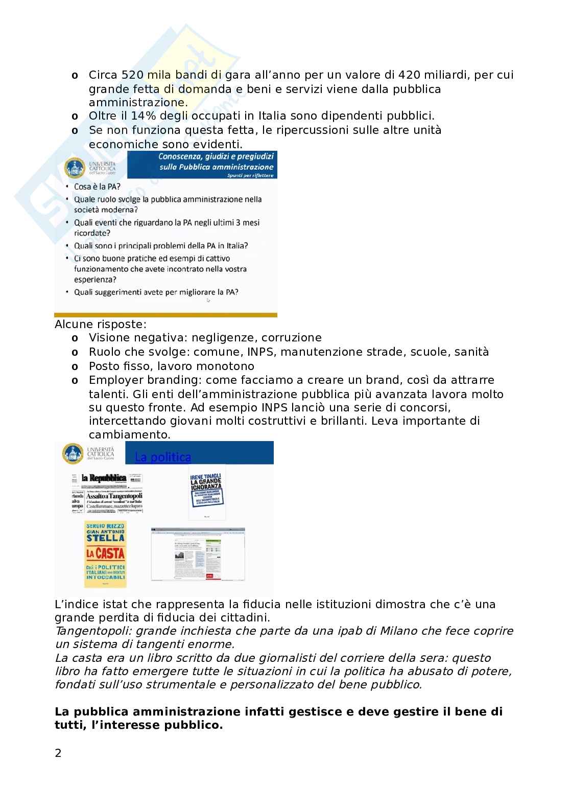 management delle pubbliche amministrazioni Pag. 2