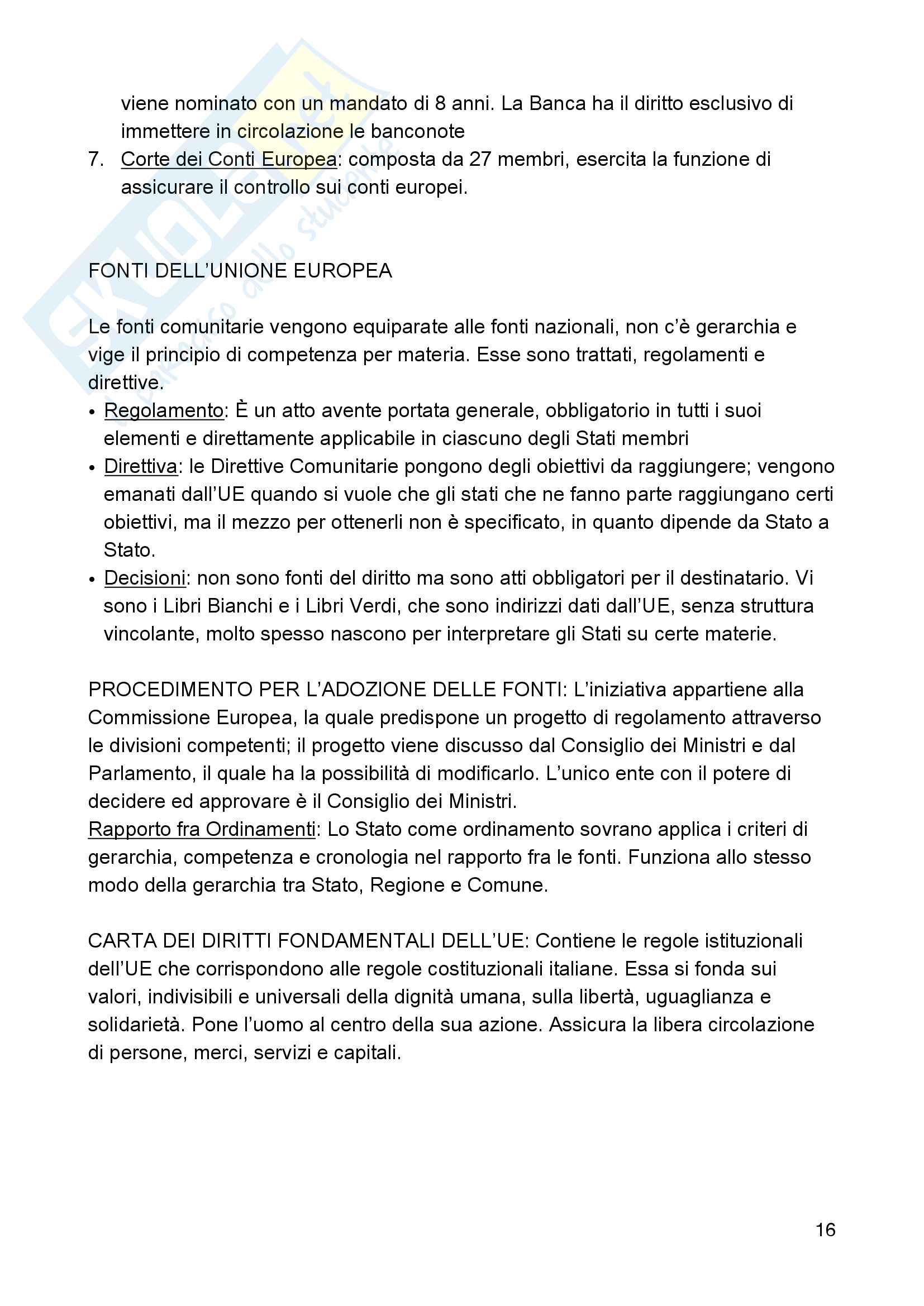 Riassunto dettagliato e aggiornato di Diritto Pubblico Pag. 16