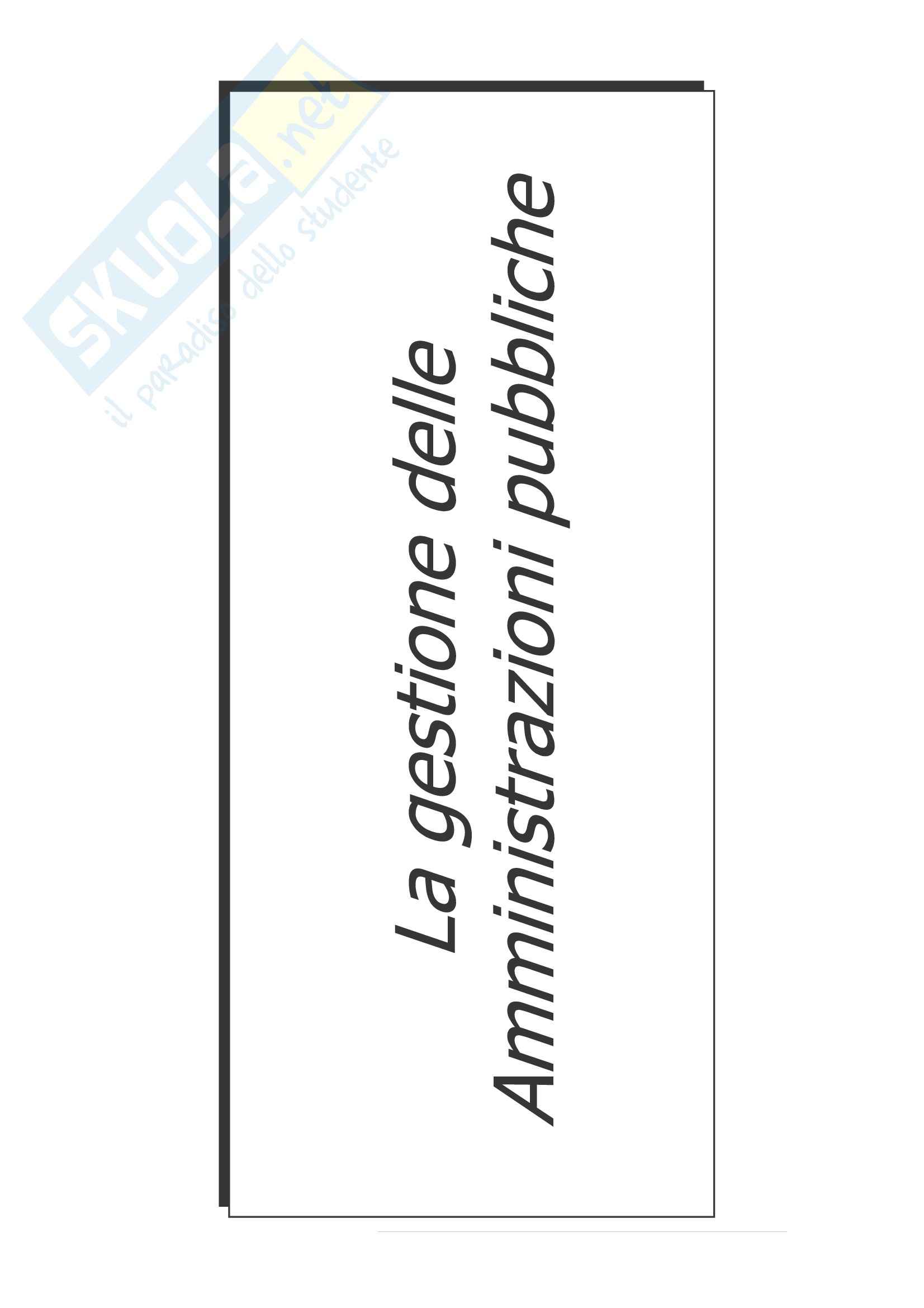 Economia delle Pubbliche Amministrazioni -  Amministrazioni Pubbliche Pag. 1