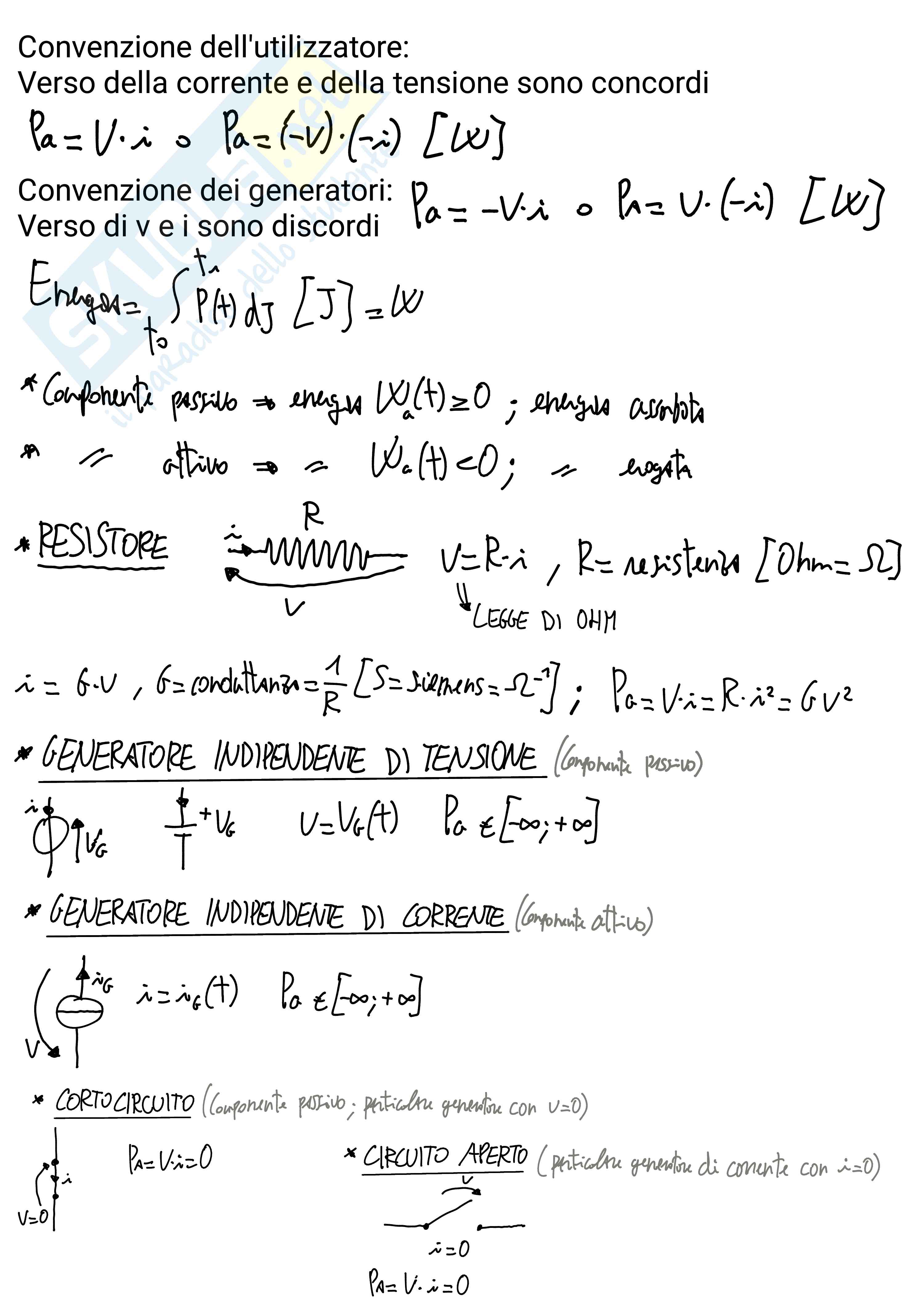 Formulario e schemi per l'Elettrotecnica per l'ingegneria civile Pag. 2