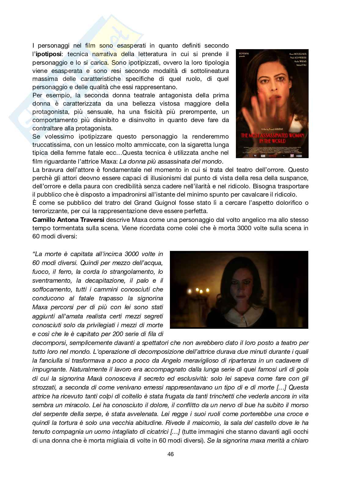 Appunti completi delle lezioni di Drammaturgia integrati con i libri  Pag. 46