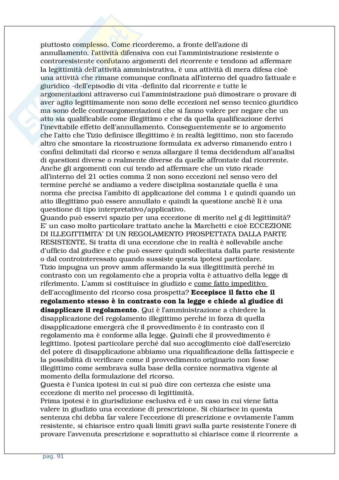 Procedura amministrativa - principi generali  Pag. 91