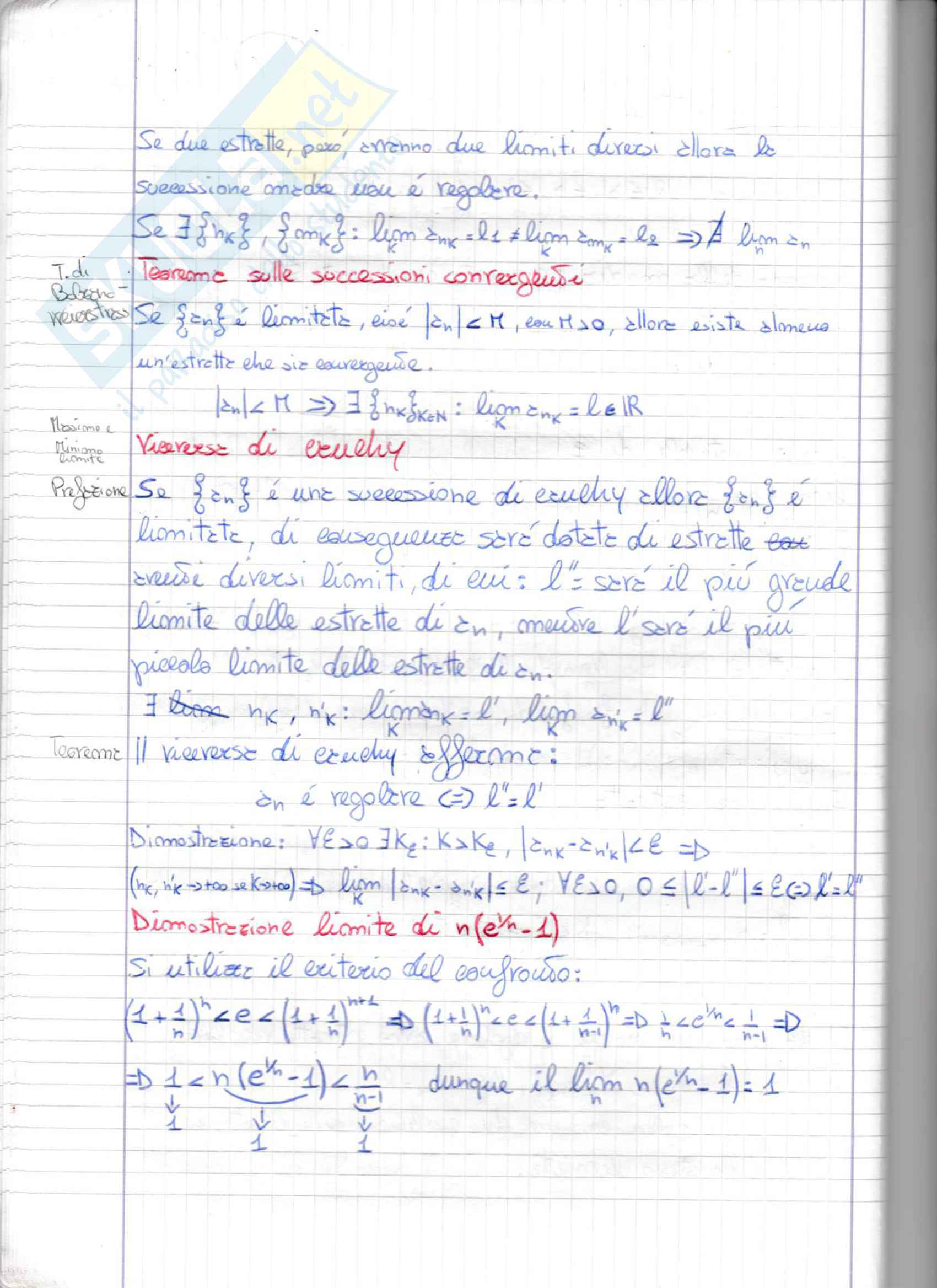 Appunti analisi 1: Successioni numeriche e funzioni Pag. 11