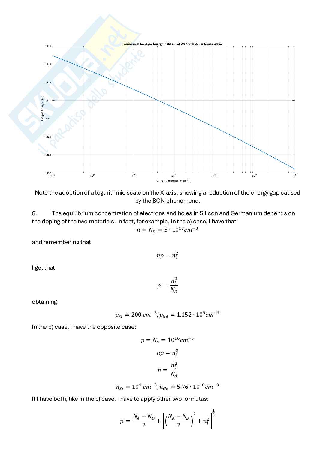 Risposte dell'homework di Electron Devices and Components Pag. 6