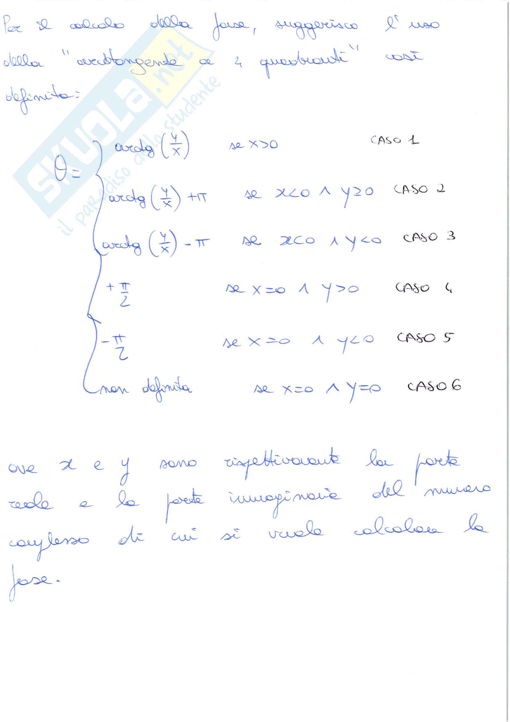Esercizi sulla trasformata fasoriale e sui fasori-numeri complessi Pag. 6
