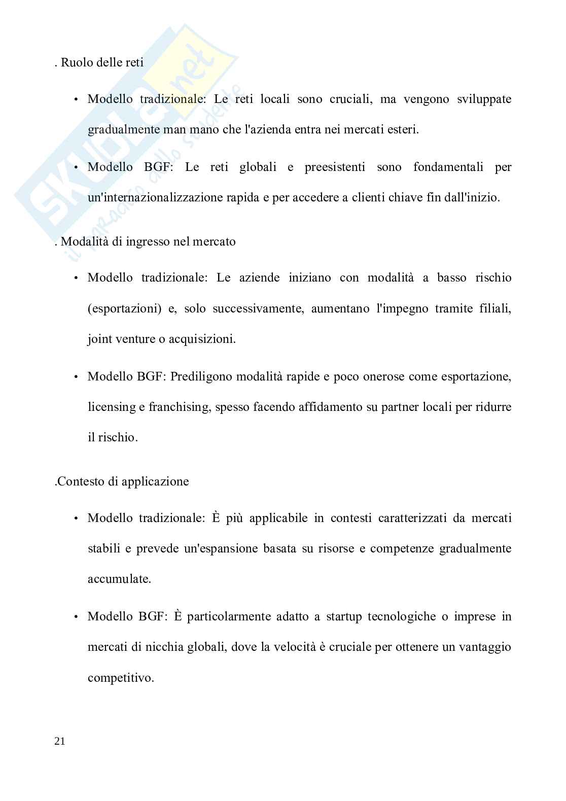 Dall’idea al successo: il modello delle Born Global Pag. 21