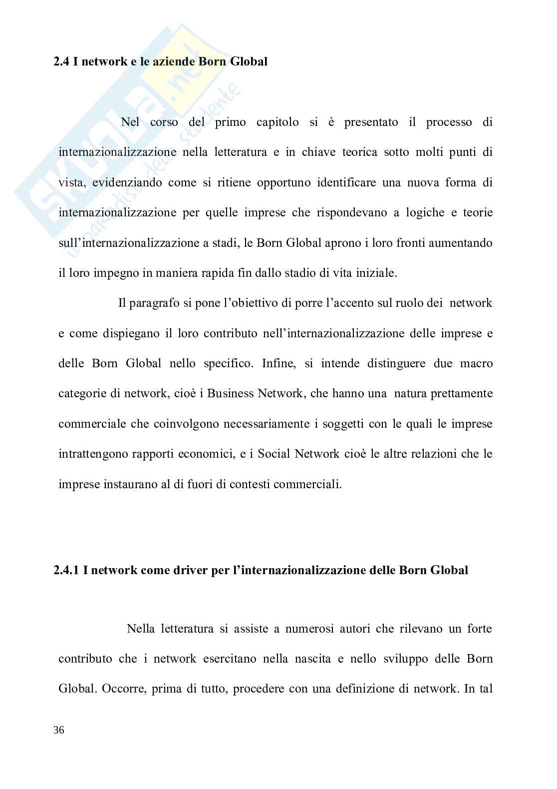 Dall’idea al successo: il modello delle Born Global Pag. 36