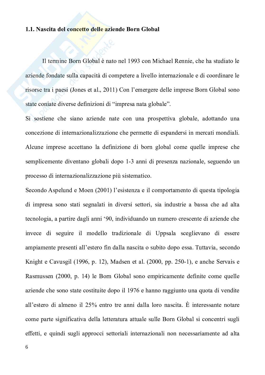 Dall’idea al successo: il modello delle Born Global Pag. 6
